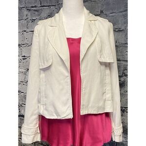 Zara‎ Basic Womens Jacket Open Size Extra Small White